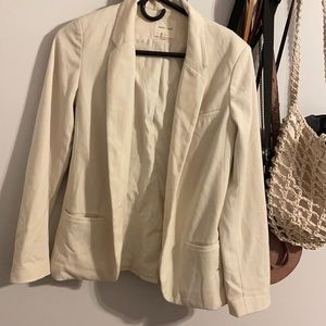 Silence and noise cream/ivory blazer